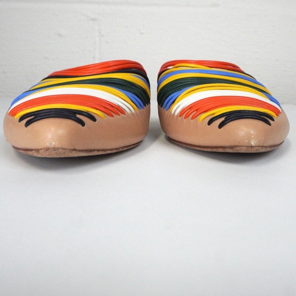 Tory Burch Sienna Mule Sz 5.5 Luxury Colorful Fun Quirky‎ Artsy - Picture 7 of 7